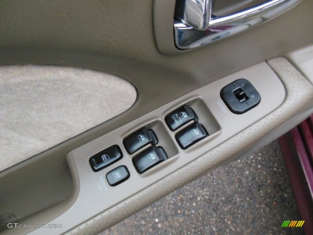 2005 Sonata GL - Ruby Red / Beige photo #17