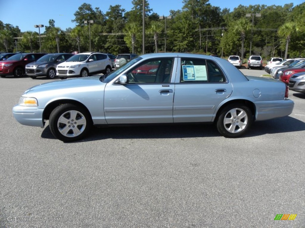 2011 Crown Victoria LX - Light Ice Blue Metallic / Light Camel photo #2