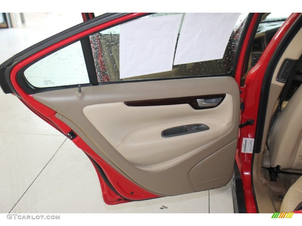 2002 S60 2.4T - Red / Taupe/Light Taupe photo #12