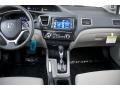 Beige 2013 Honda Civic EX-L Sedan Dashboard