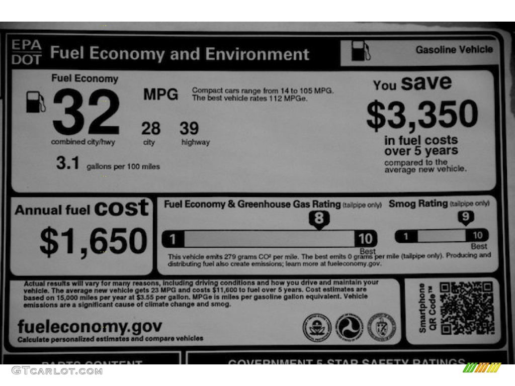 2013 Honda Civic EX-L Sedan Window Sticker Photo #75614479