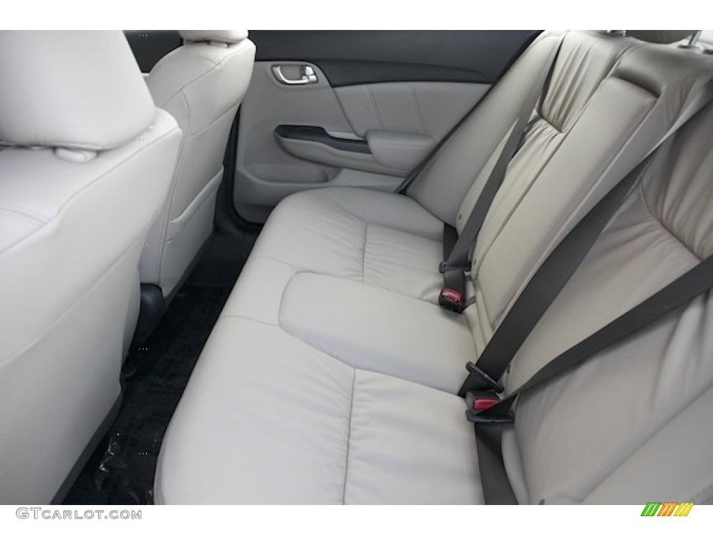 Beige Interior 2013 Honda Civic EX-L Sedan Photo #75614736