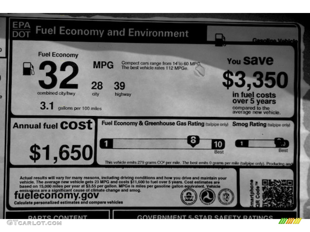2013 Honda Civic EX-L Sedan Window Sticker Photo #75614853