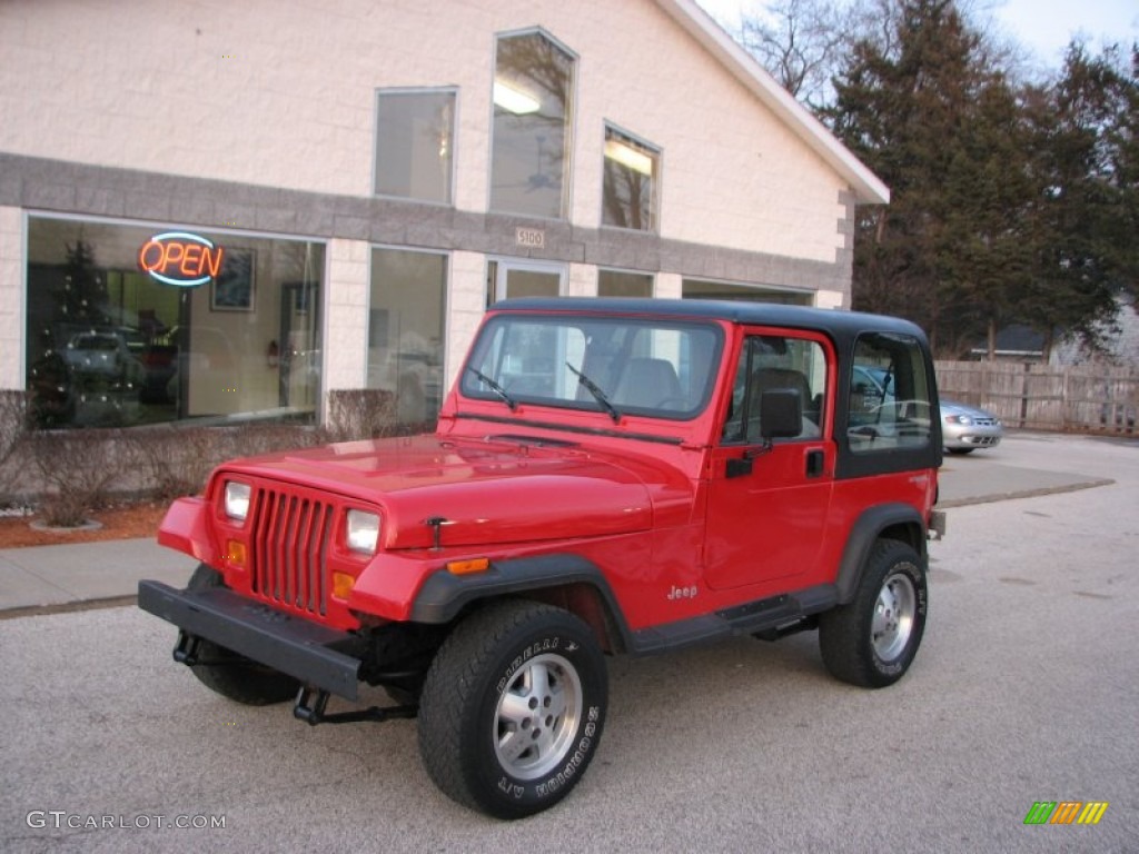 Poppy Red Jeep Wrangler