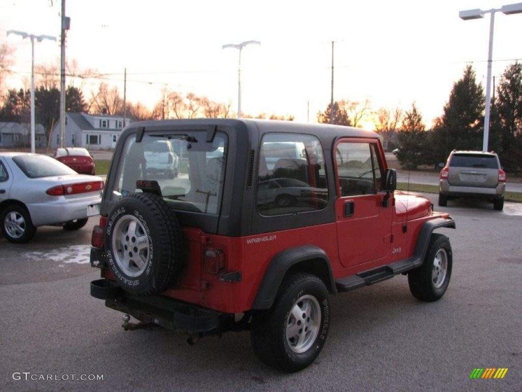 1994 Wrangler S 4x4 - Poppy Red / Black photo #4