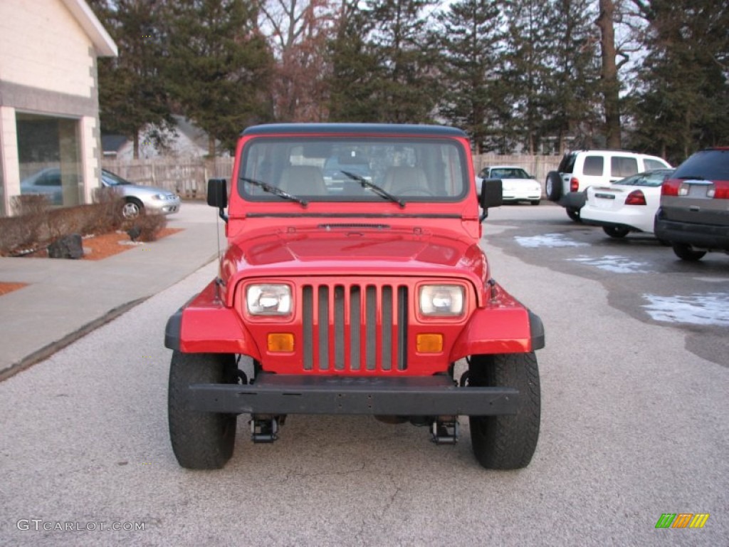 1994 Wrangler S 4x4 - Poppy Red / Black photo #8