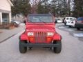 1994 Poppy Red Jeep Wrangler S 4x4  photo #8