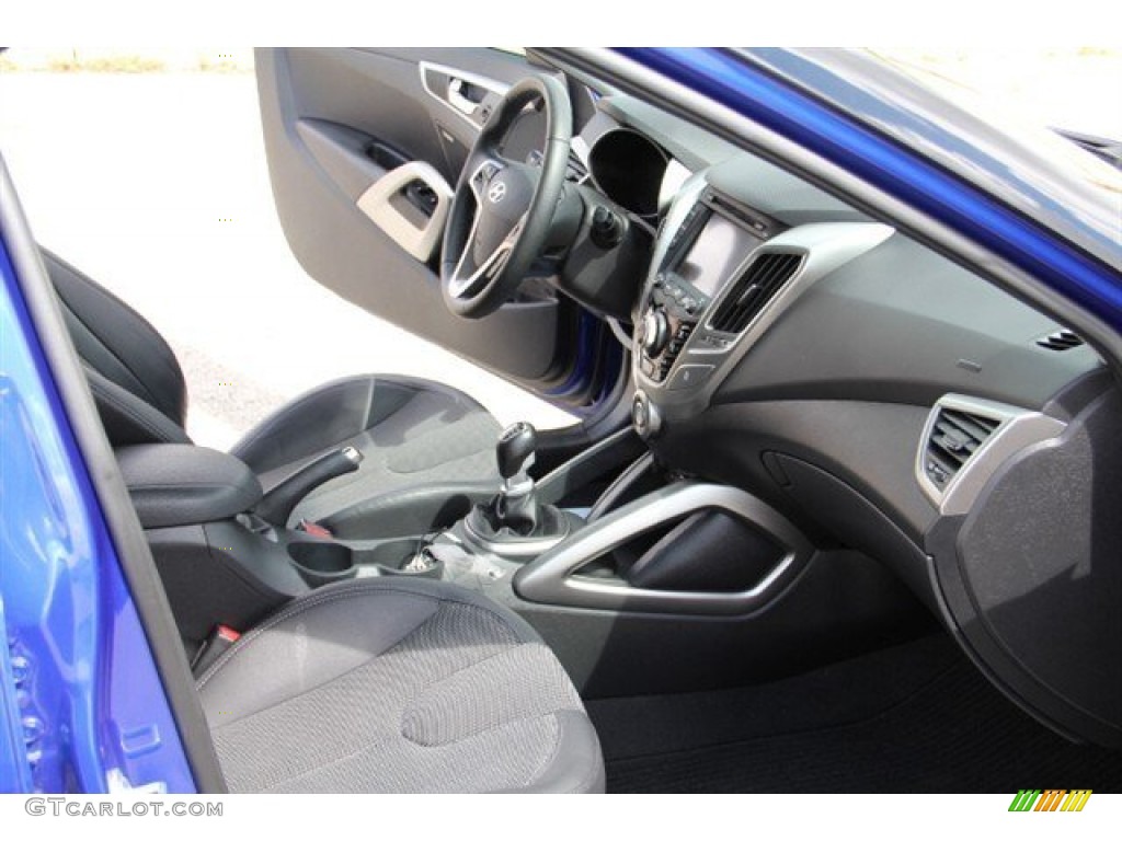 2012 Veloster  - Marathon Blue / Black photo #15