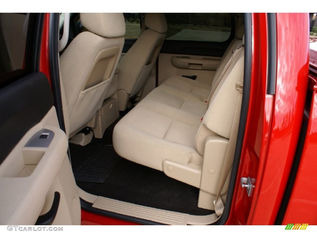 2009 GMC Sierra 1500 SLE Crew Cab Rear Seat Photo #75619347