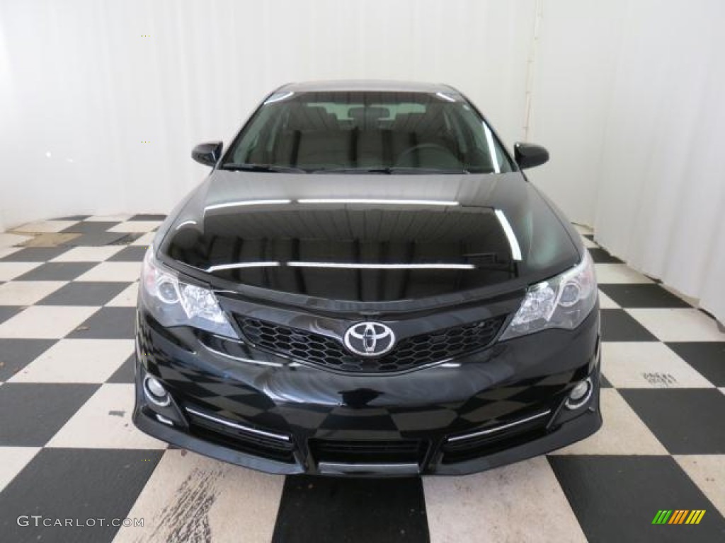 2012 Camry SE V6 - Attitude Black Metallic / Black photo #2