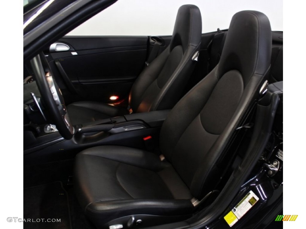 Black Interior 2011 Porsche 911 Turbo S Cabriolet Photo #75620551