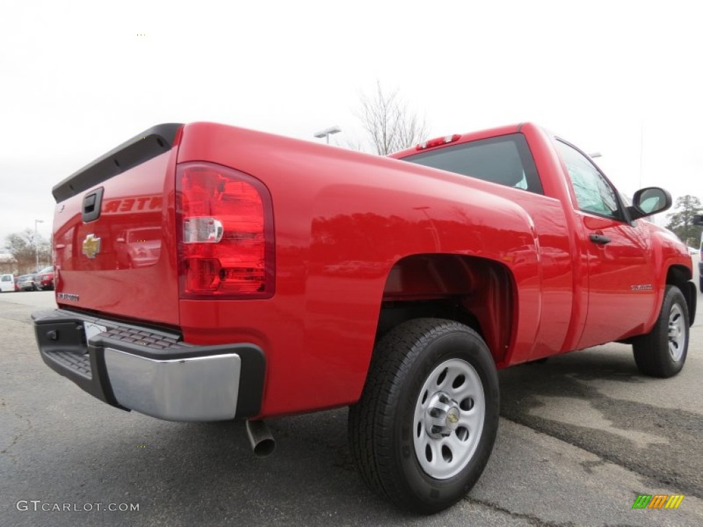 Victory Red 2013 Chevrolet Silverado 1500 Work Truck Regular Cab Exterior Photo #75621691