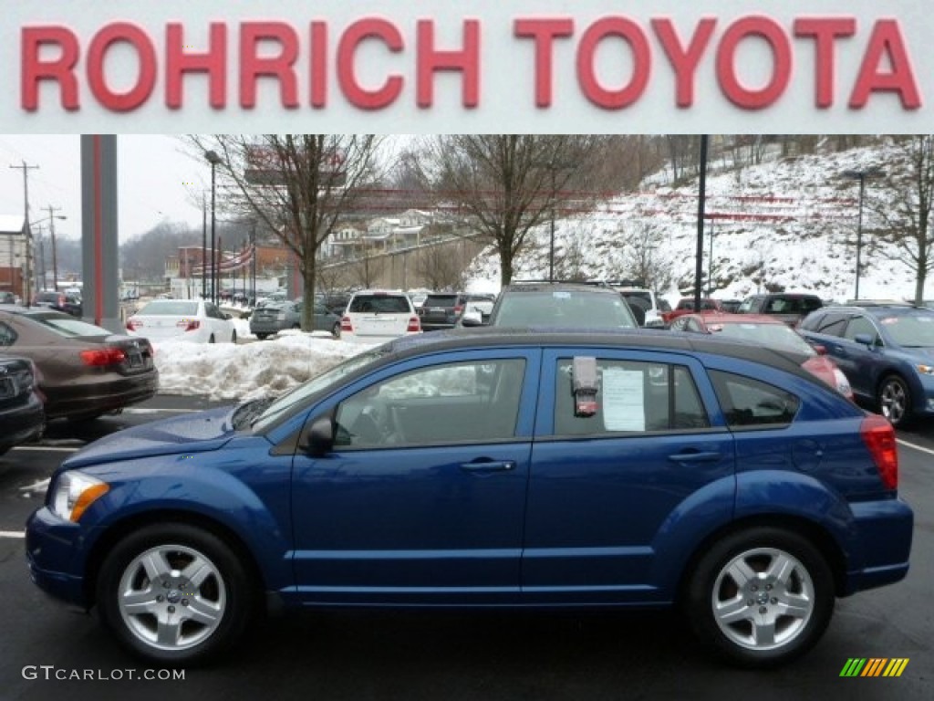 2009 Caliber SXT - Deep Water Blue Pearl / Dark Slate Gray photo #1