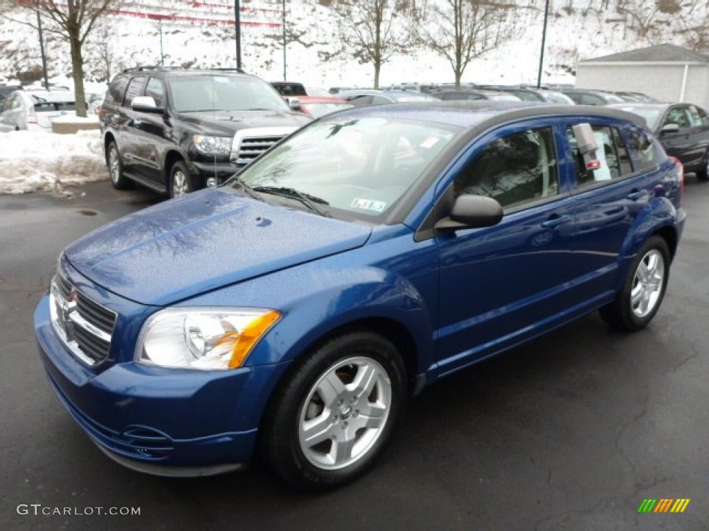 2009 Caliber SXT - Deep Water Blue Pearl / Dark Slate Gray photo #2