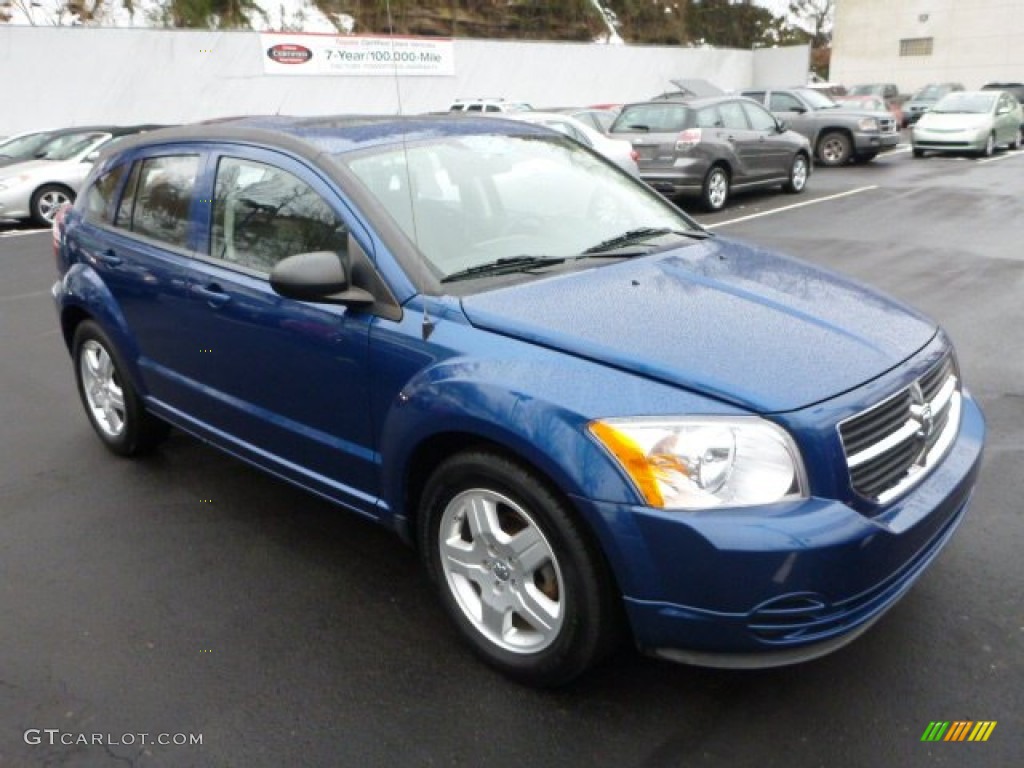 2009 Caliber SXT - Deep Water Blue Pearl / Dark Slate Gray photo #3