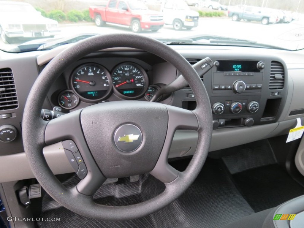 2013 Chevrolet Silverado 1500 LS Regular Cab Dark Titanium Steering Wheel Photo #75622437