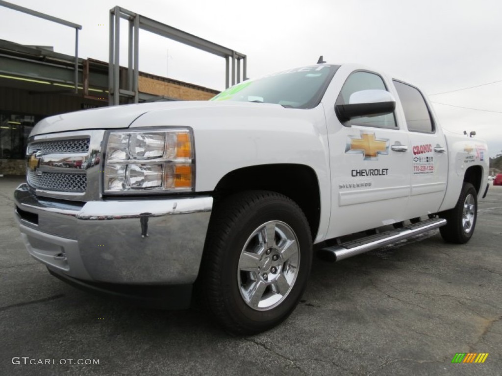 2013 Silverado 1500 LT Crew Cab - Summit White / Ebony photo #3