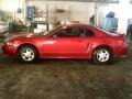 2001 Laser Red Metallic Ford Mustang V6 Coupe  photo #4