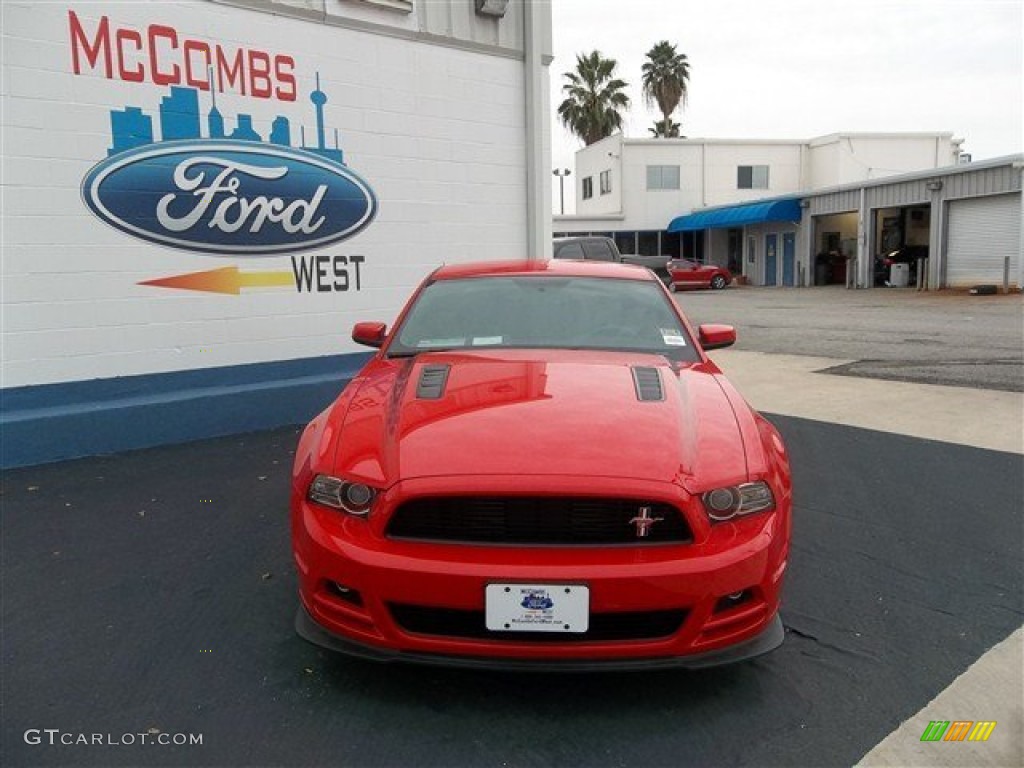 2013 Mustang GT/CS California Special Coupe - Race Red / California Special Charcoal Black/Miko-suede Inserts photo #1