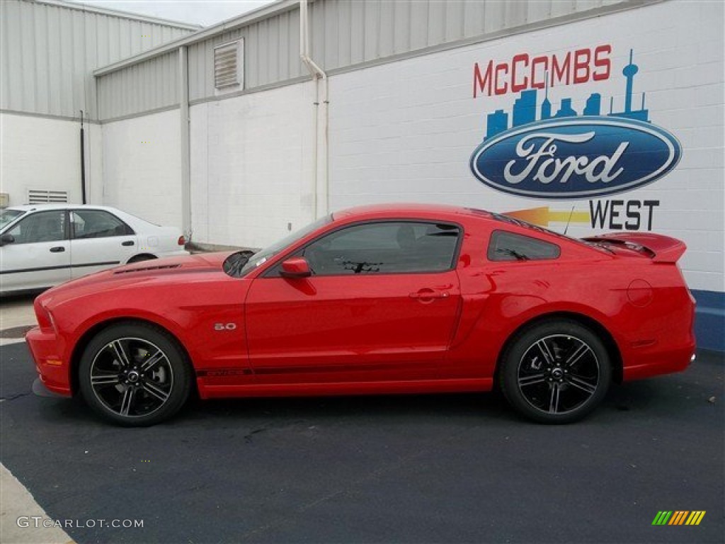 2013 Mustang GT/CS California Special Coupe - Race Red / California Special Charcoal Black/Miko-suede Inserts photo #2