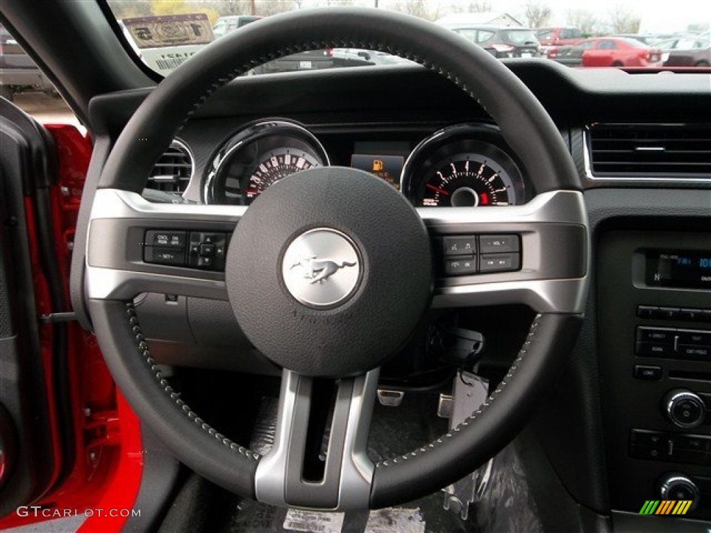 2013 Mustang GT/CS California Special Coupe - Race Red / California Special Charcoal Black/Miko-suede Inserts photo #14