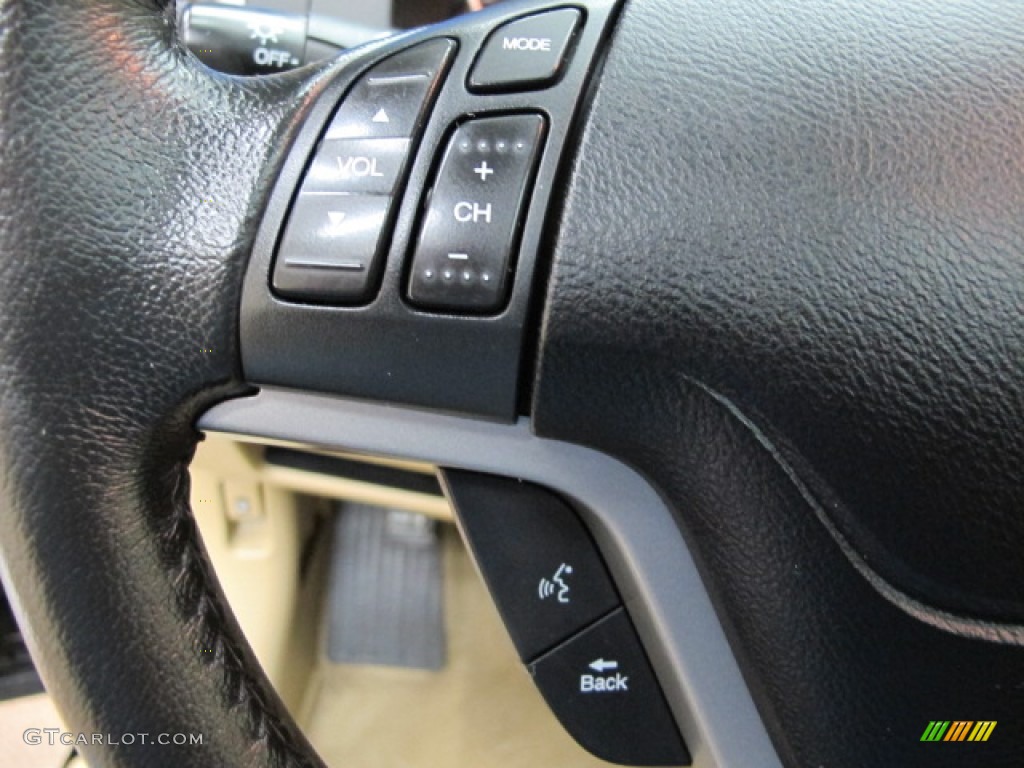 2009 CR-V EX-L 4WD - Crystal Black Pearl / Ivory photo #38