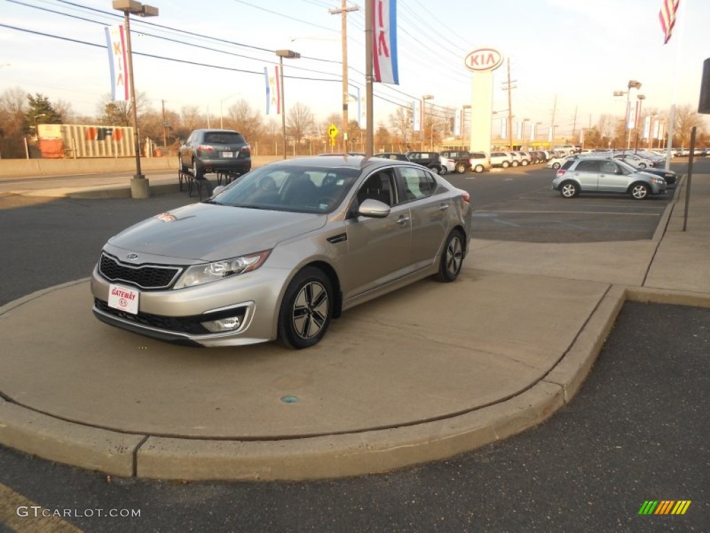 2011 Optima Hybrid - Satin Metal / Black photo #1