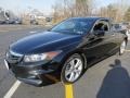 2011 Crystal Black Pearl Honda Accord EX-L V6 Coupe  photo #2