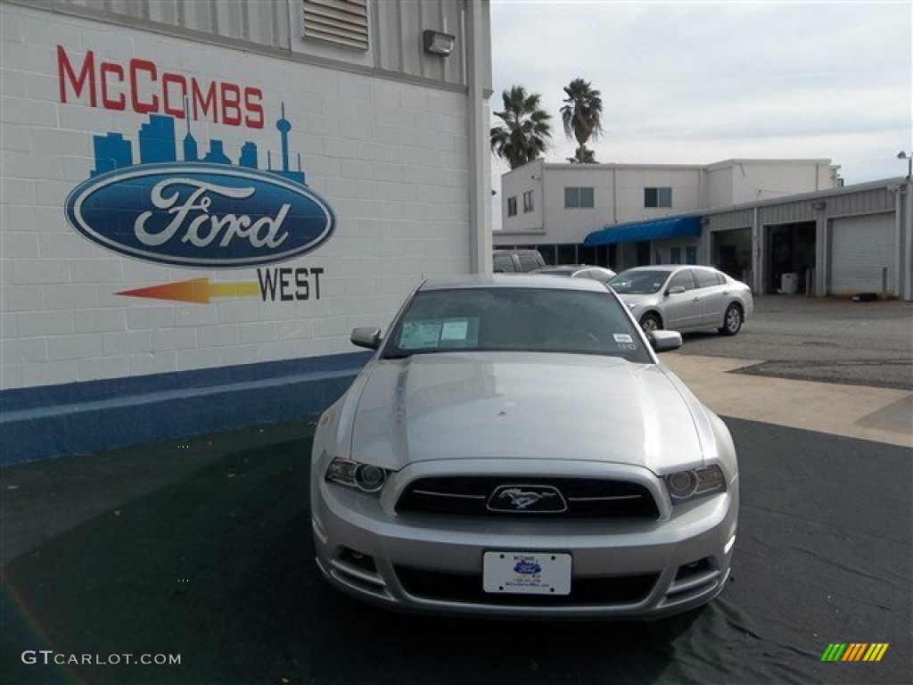 2013 Mustang V6 Premium Coupe - Ingot Silver Metallic / Charcoal Black photo #1
