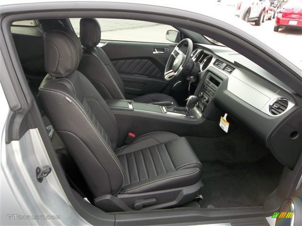 2013 Mustang V6 Premium Coupe - Ingot Silver Metallic / Charcoal Black photo #6