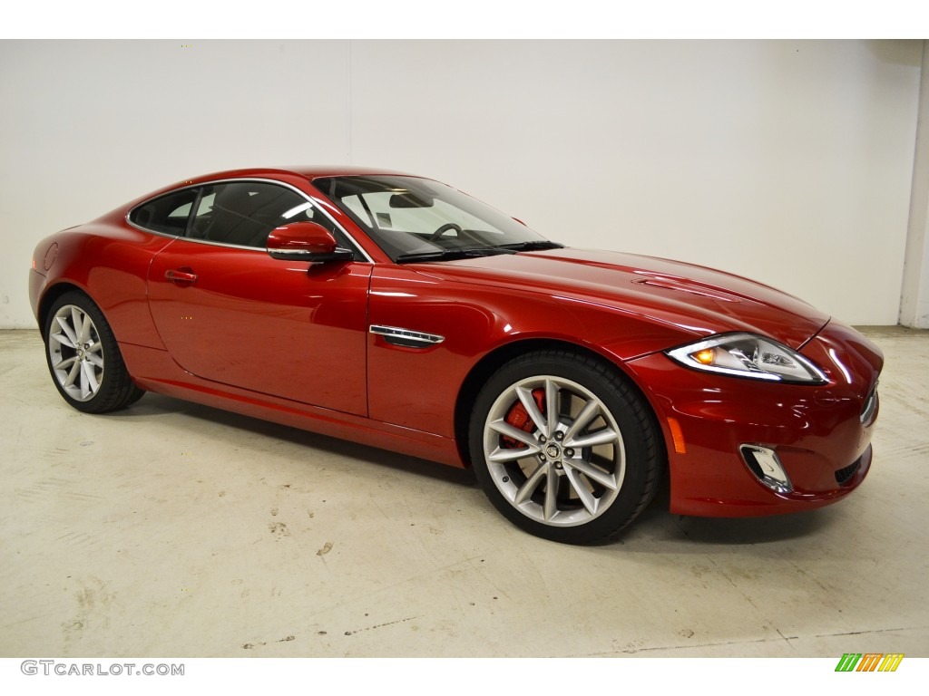 Italian Racing Red Metallic 2012 Jaguar XK XKR Coupe Exterior Photo #75631047