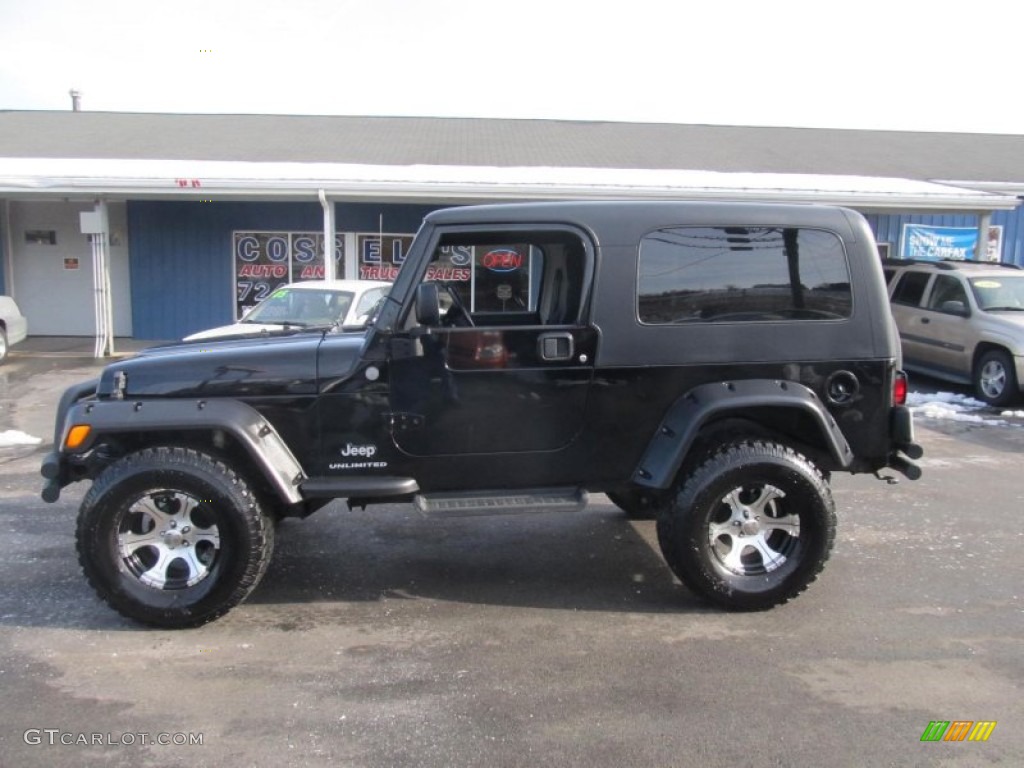 2004 Wrangler Sport 4x4 - Black / Dark Slate Gray photo #2