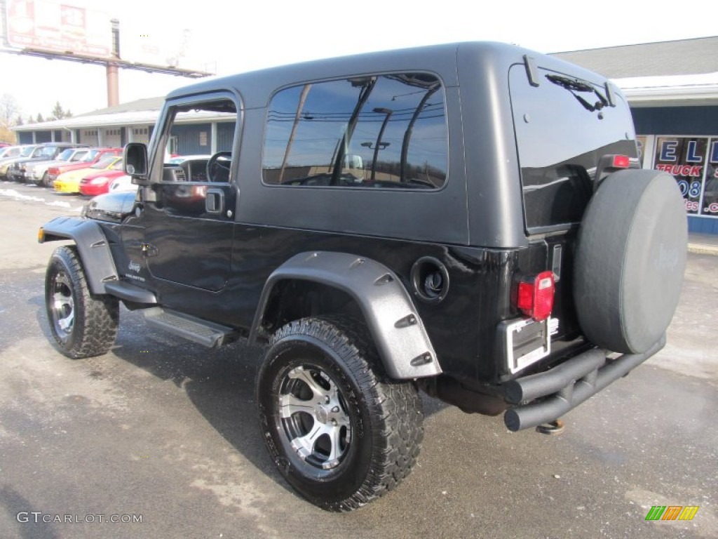 2004 Wrangler Sport 4x4 - Black / Dark Slate Gray photo #3
