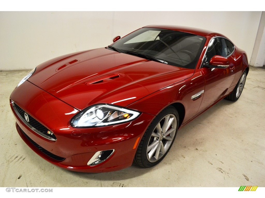 2012 XK XKR Coupe - Italian Racing Red Metallic / Warm Charcoal/Warm Charcoal photo #5