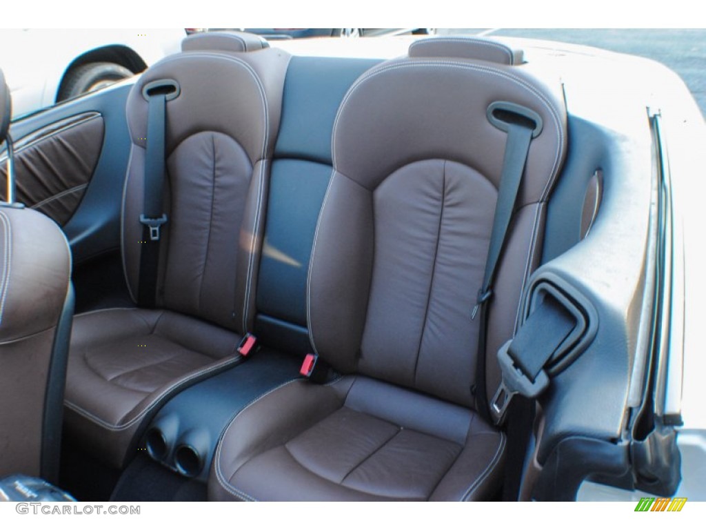 2009 Mercedes-Benz CLK 350 Cabriolet Rear Seat Photo #75631323