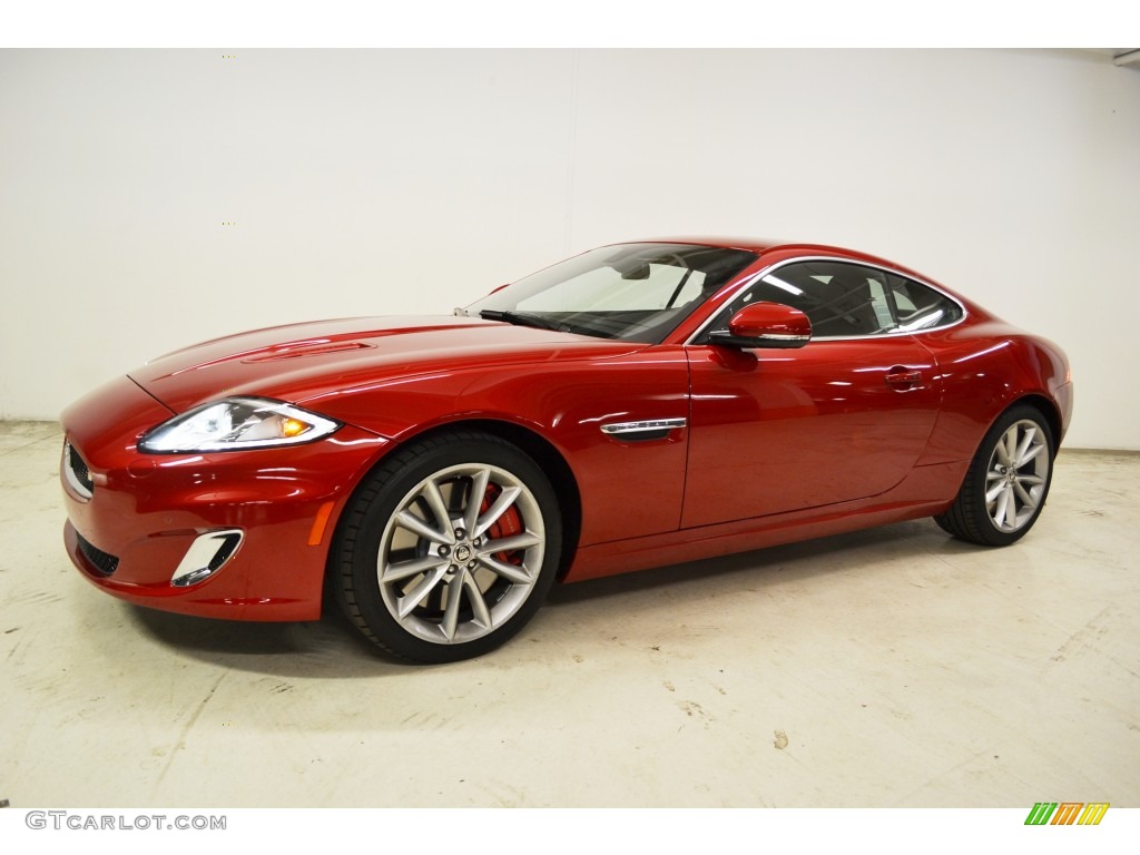 Italian Racing Red Metallic 2012 Jaguar XK XKR Coupe Exterior Photo #75631333