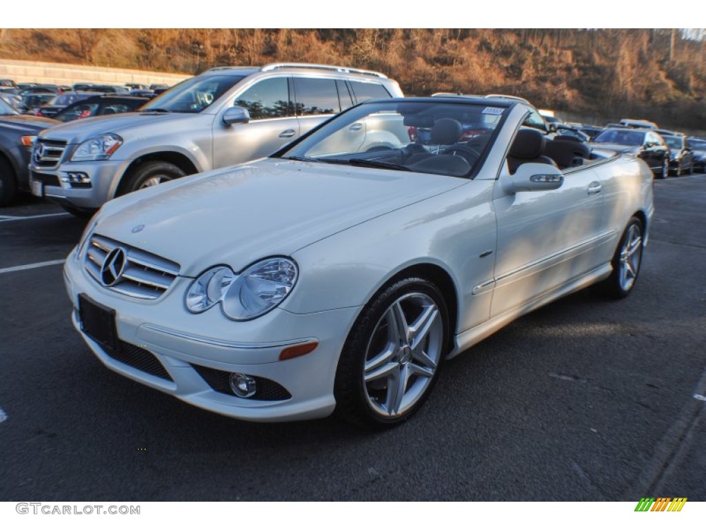 2009 CLK 350 Cabriolet - Diamond White / Tobacco Brown photo #18