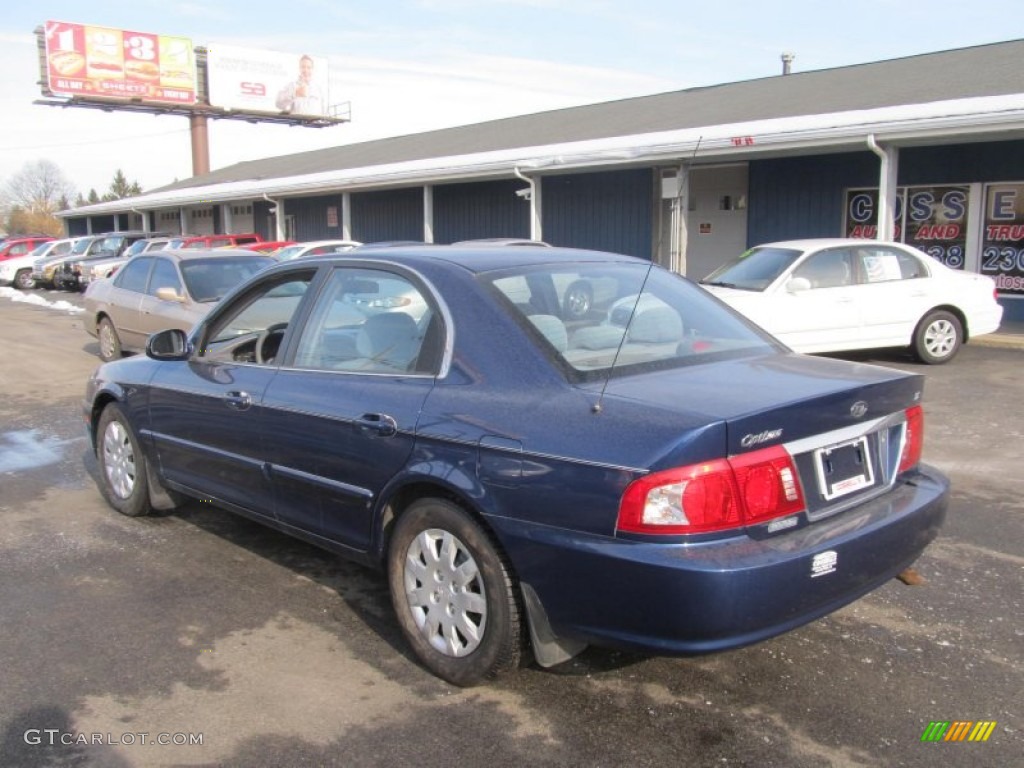 2003 Optima LX - Imperial Blue / Gray photo #3