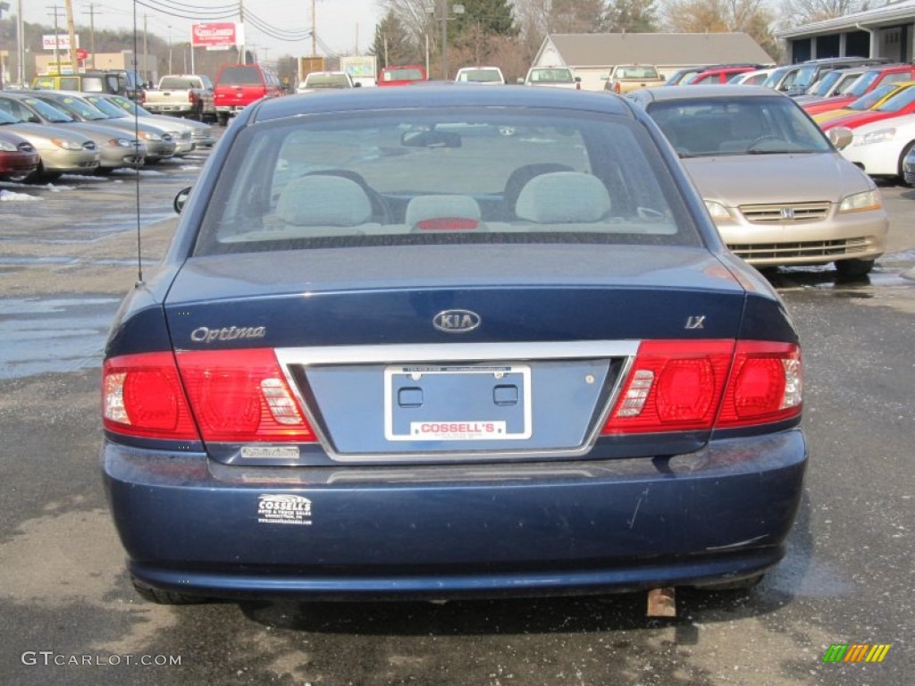 2003 Optima LX - Imperial Blue / Gray photo #4