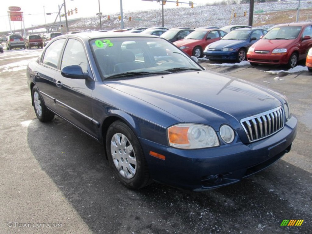 2003 Optima LX - Imperial Blue / Gray photo #5