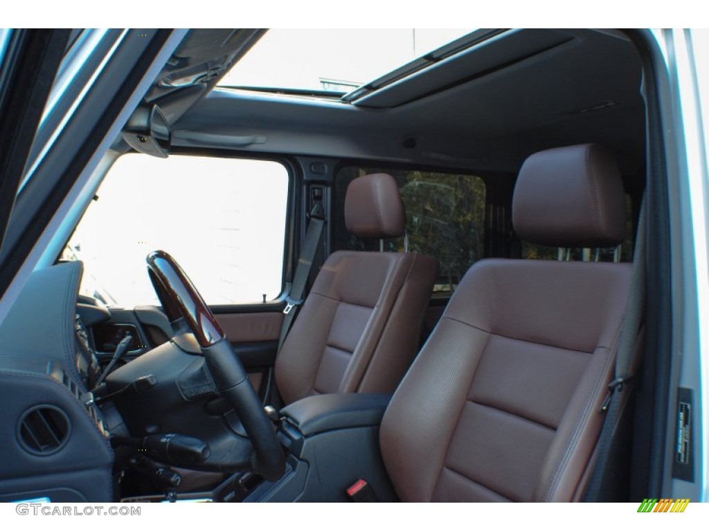 Chestnut/Black Interior 2010 Mercedes-Benz G 550 Photo #75632352