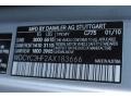 775: Iridium Silver Metallic 2010 Mercedes-Benz G 550 Color Code