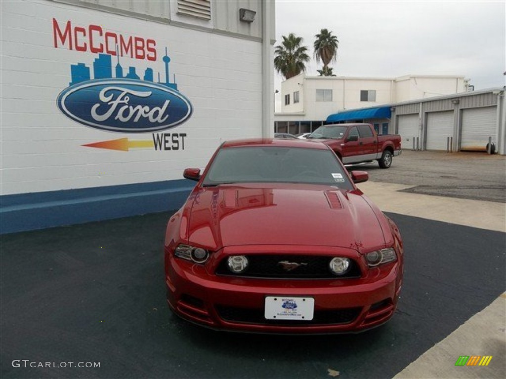 2013 Mustang GT Premium Coupe - Red Candy Metallic / Charcoal Black photo #1
