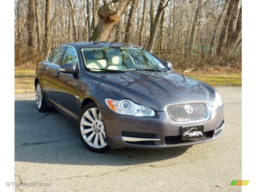 2009 XF Premium Luxury - Pearl Grey Metallic / Ivory/Oyster photo #1