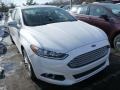 2013 White Platinum Metallic Tri-coat Ford Fusion Titanium AWD  photo #5