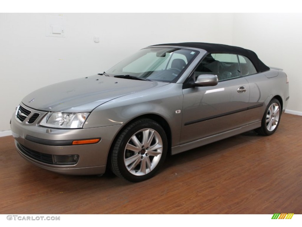 2007 9-3 2.0T Convertible - Smoke Beige Metallic / Black/Gray photo #2