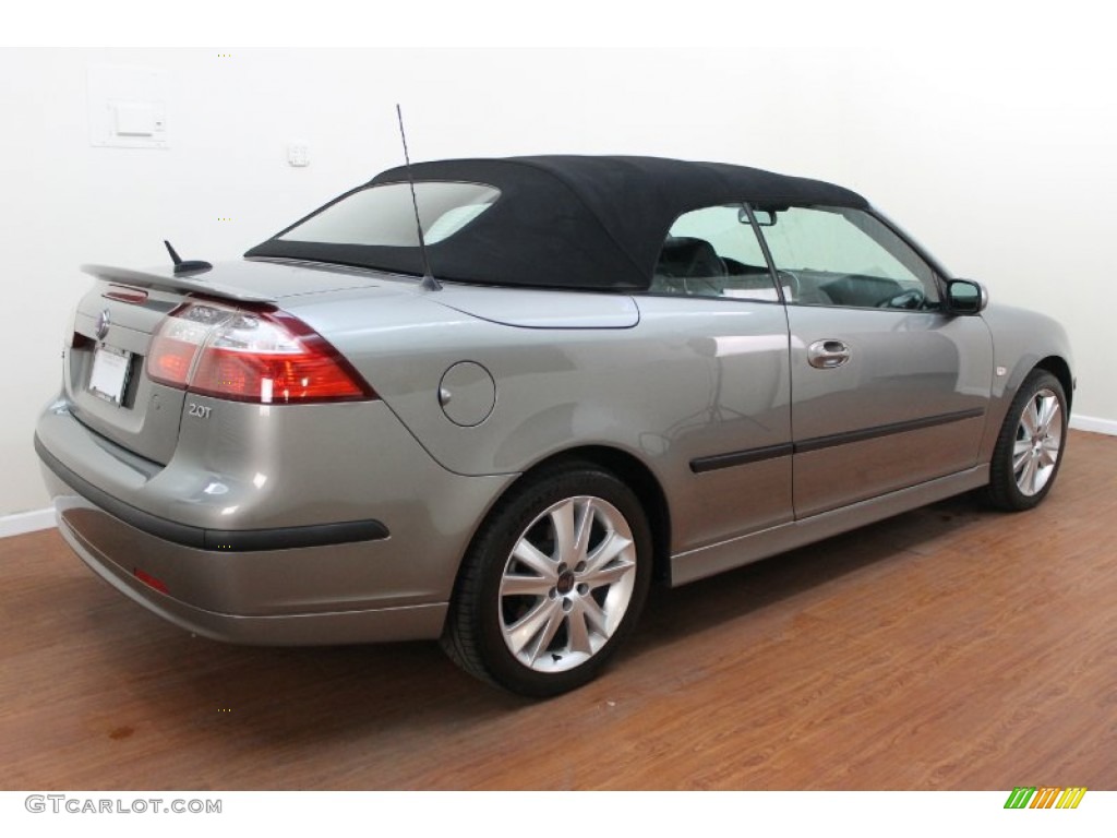2007 9-3 2.0T Convertible - Smoke Beige Metallic / Black/Gray photo #6