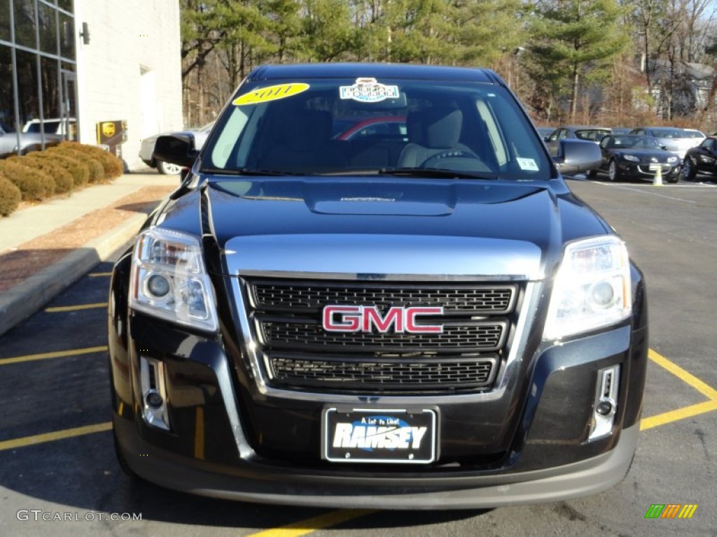 2011 Terrain SLE AWD - Carbon Black Metallic / Jet Black photo #1