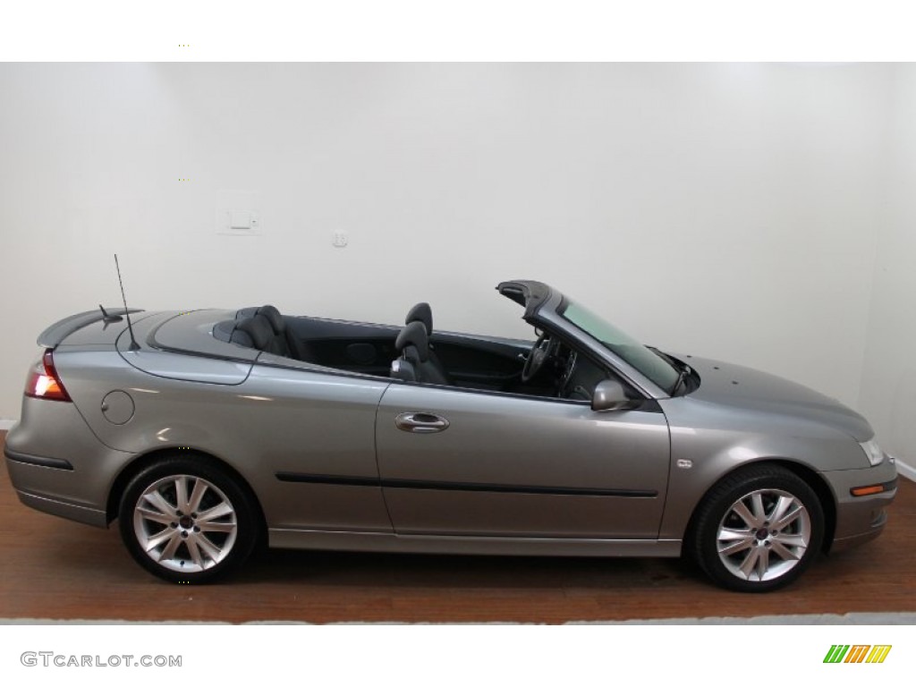2007 9-3 2.0T Convertible - Smoke Beige Metallic / Black/Gray photo #9