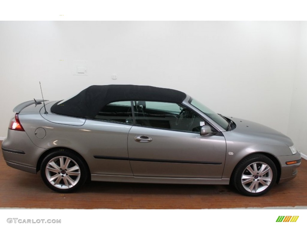2007 9-3 2.0T Convertible - Smoke Beige Metallic / Black/Gray photo #10